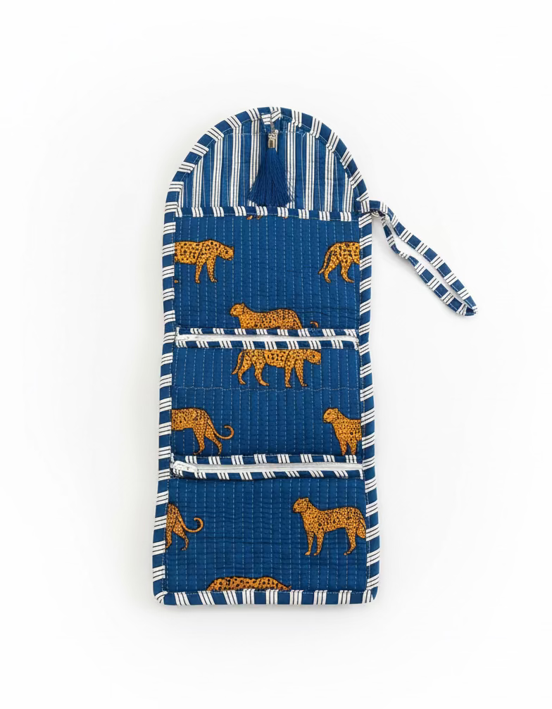 Mini Purse - Blue Cheetah