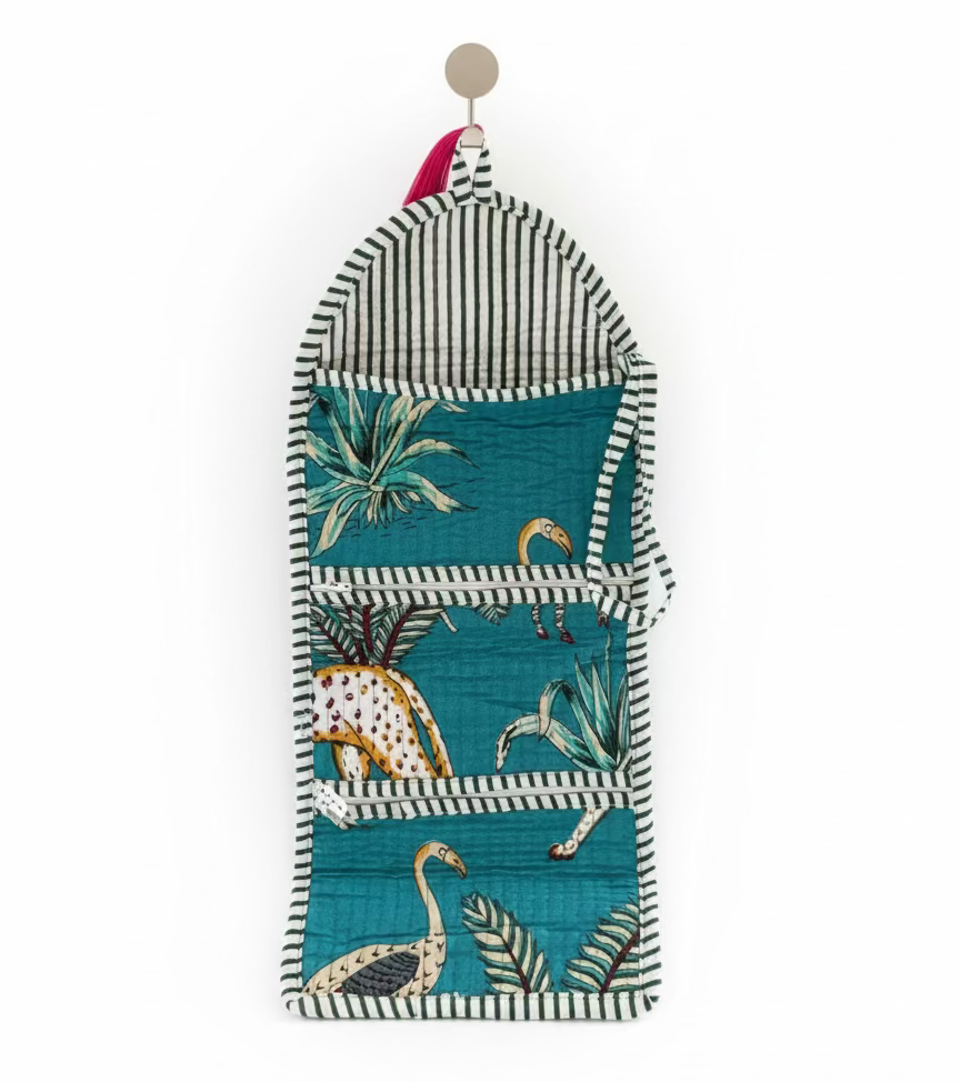 Mini Purse - Teal Tropical