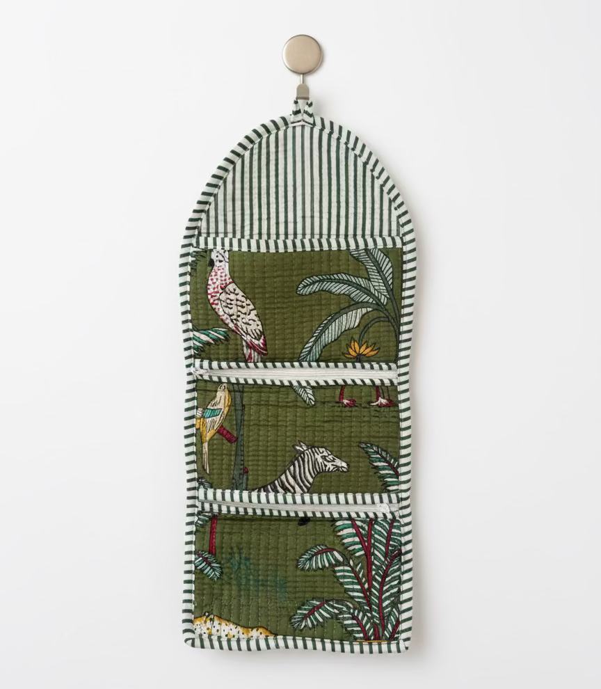 Mini Purse - Green Tropical