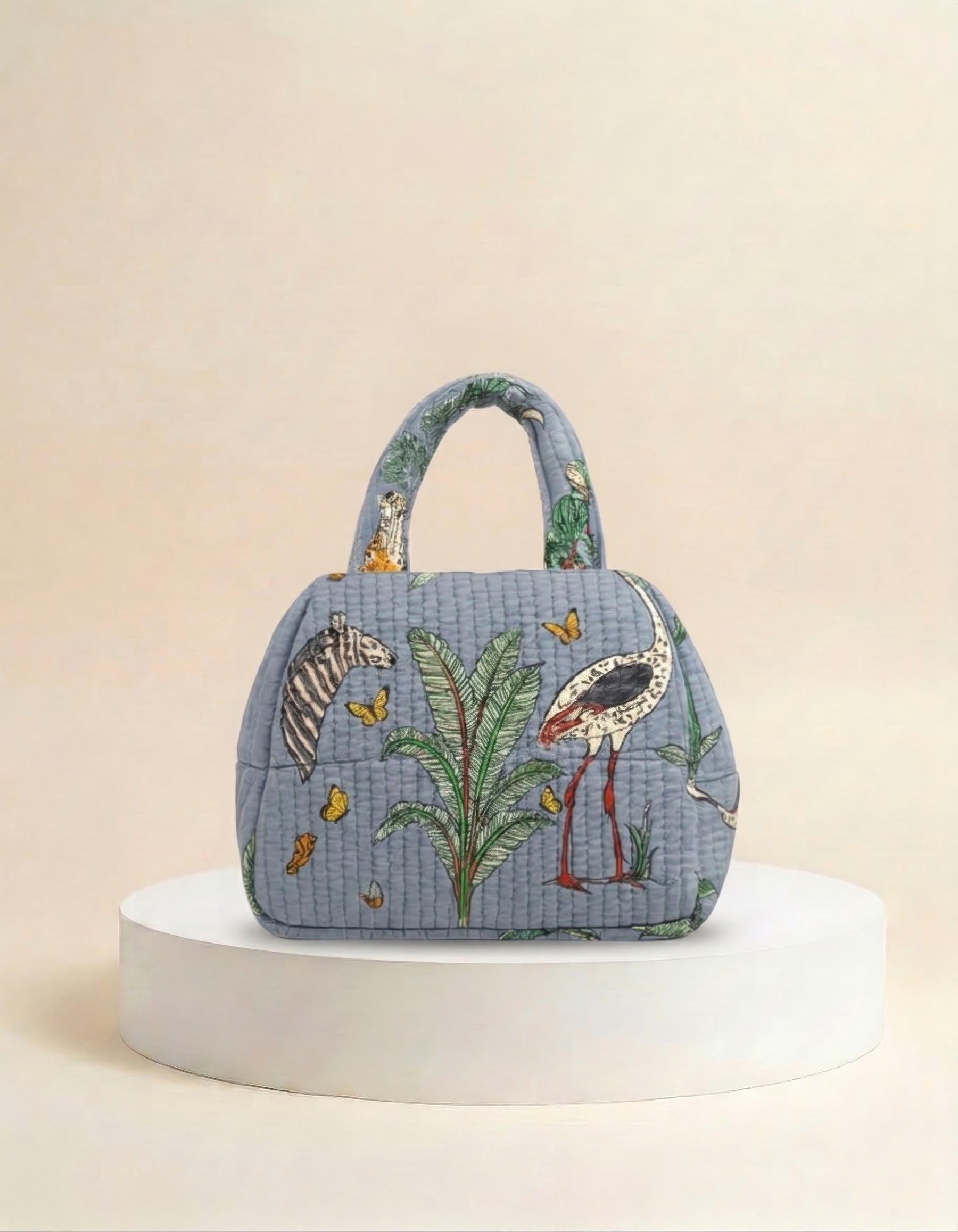 Mini Bag - Powder Blue Tropical