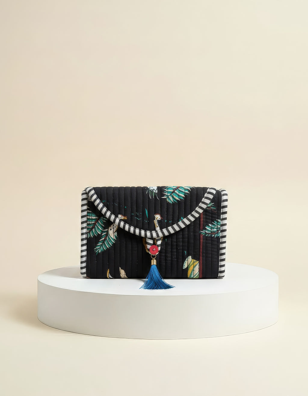 Mini Purse - Black Tropical