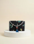 Mini Purse - Black Tropical