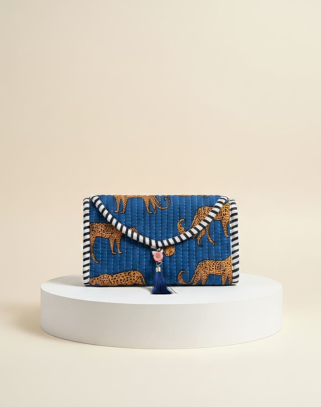 Mini Purse - Blue Cheetah