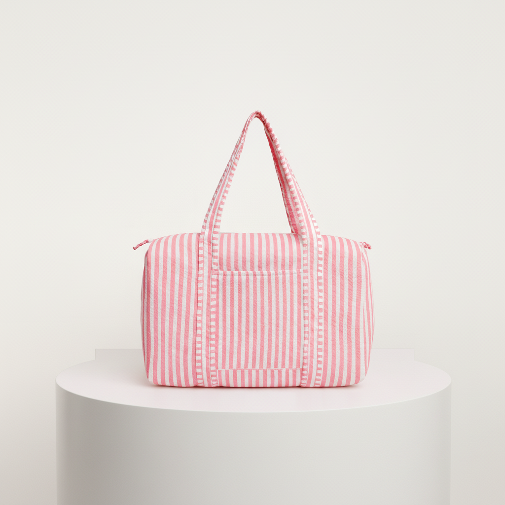 Weekend Bag - Pink Stripe