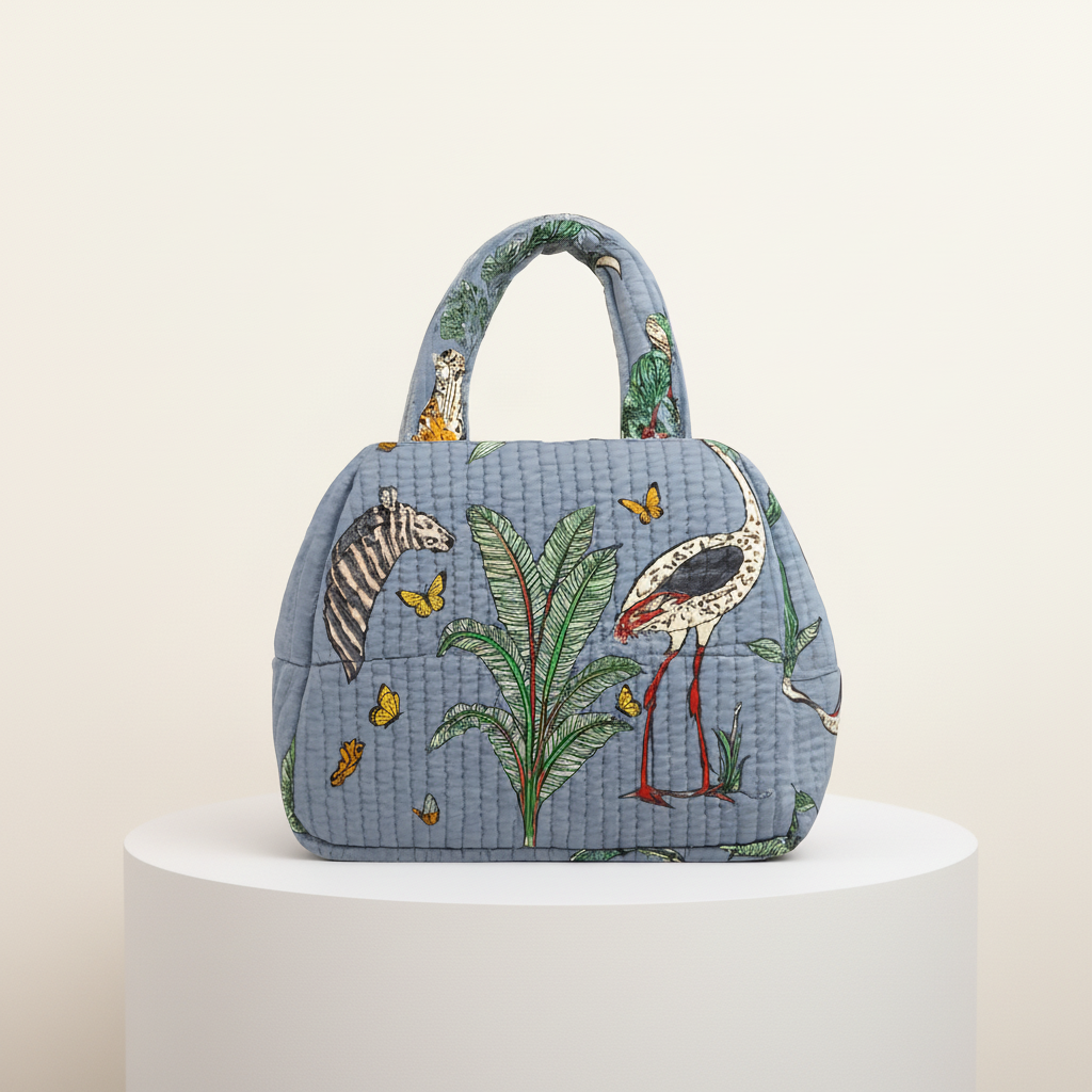 Mini Bag - Powder Blue Tropical