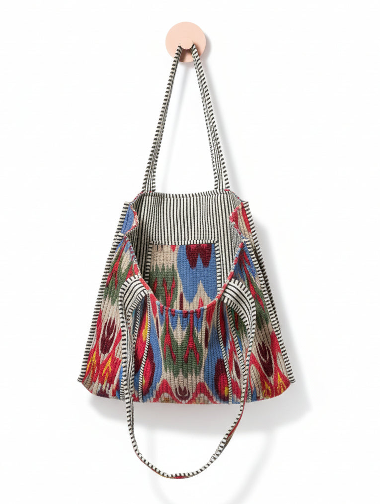 Tote - Red Zig Zag