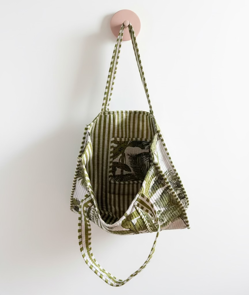 Tote - Green Palm Tree