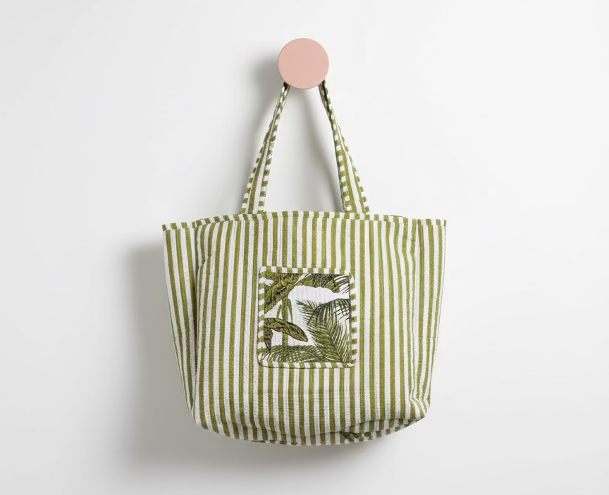 Tote - Green Palm Tree