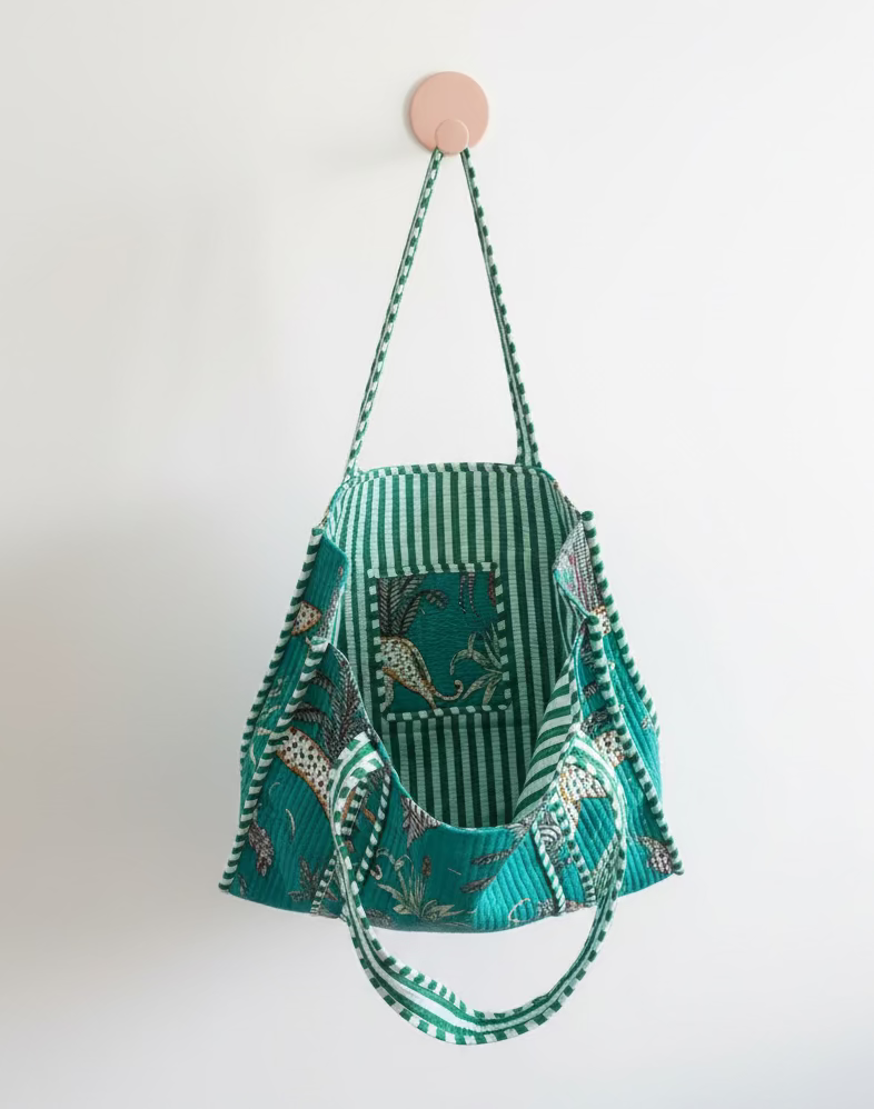 Tote - Jade Green Tropical