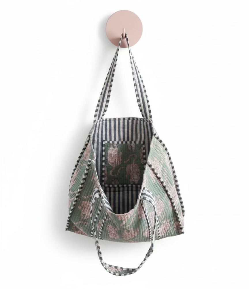 Tote - Sage Green Tiger