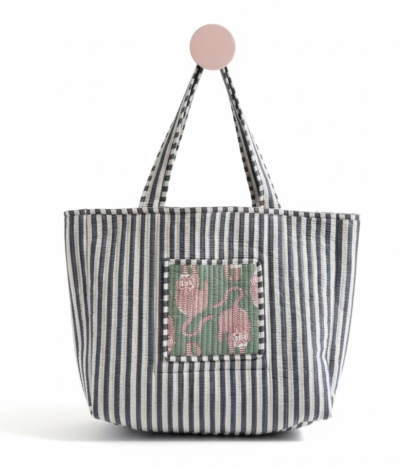 Tote - Sage Green Tiger