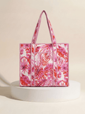 Tote - Pink Tropical Floral