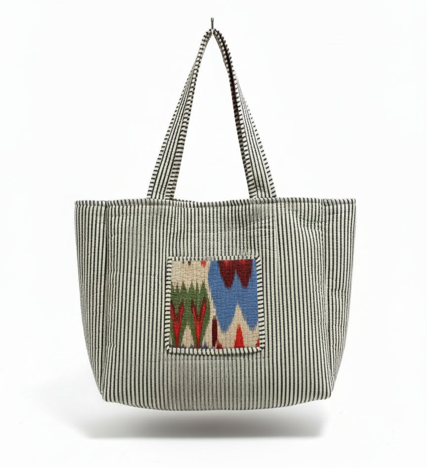 Tote - Red Zig Zag