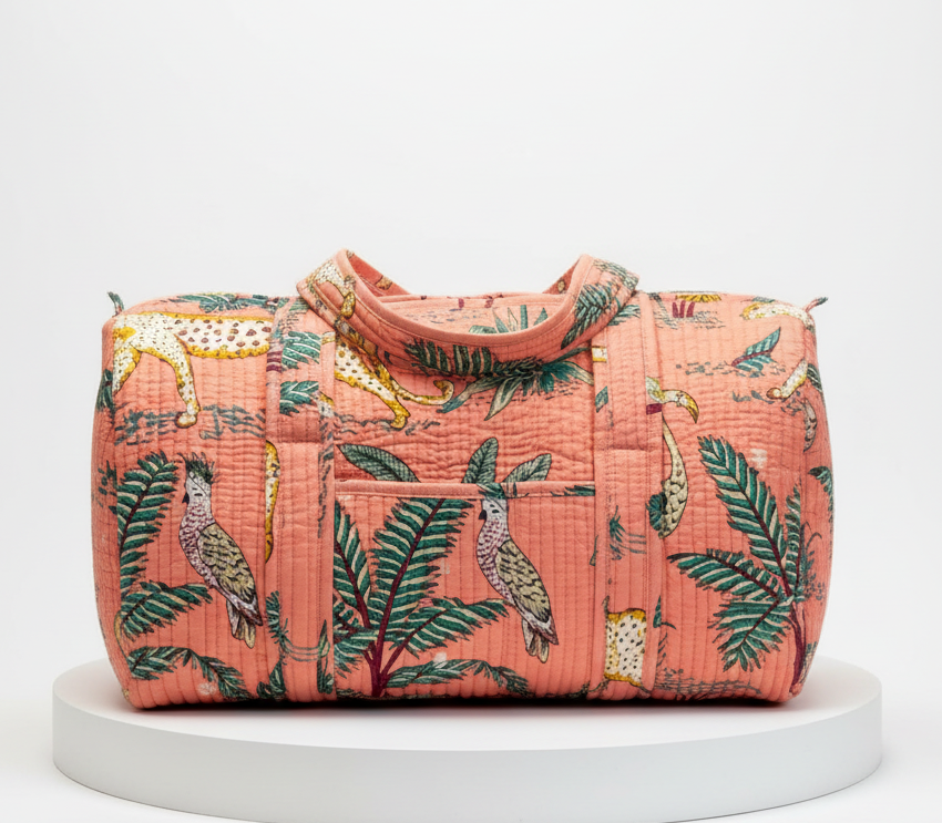 Weekend Bag - Coral Tropical