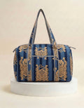 Weekend Bag - Blue Tiger Stripe