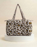 Weekend Bag - Gold Leopard Print