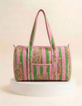 Weekend Bag - Pink & Green Tiger Stripe